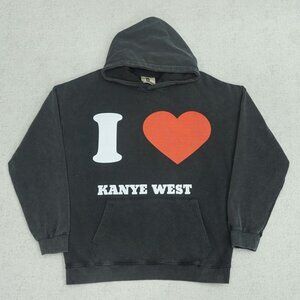 Kanye Love Distressed Washed Hoodie